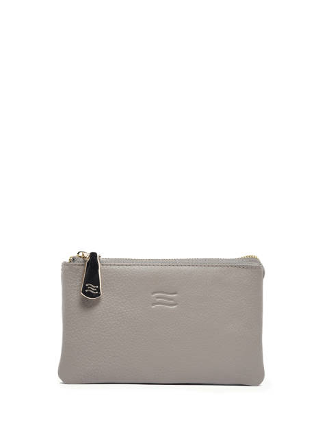 Portefeuille Caviar Leder Crinkles Grijs caviar 14196